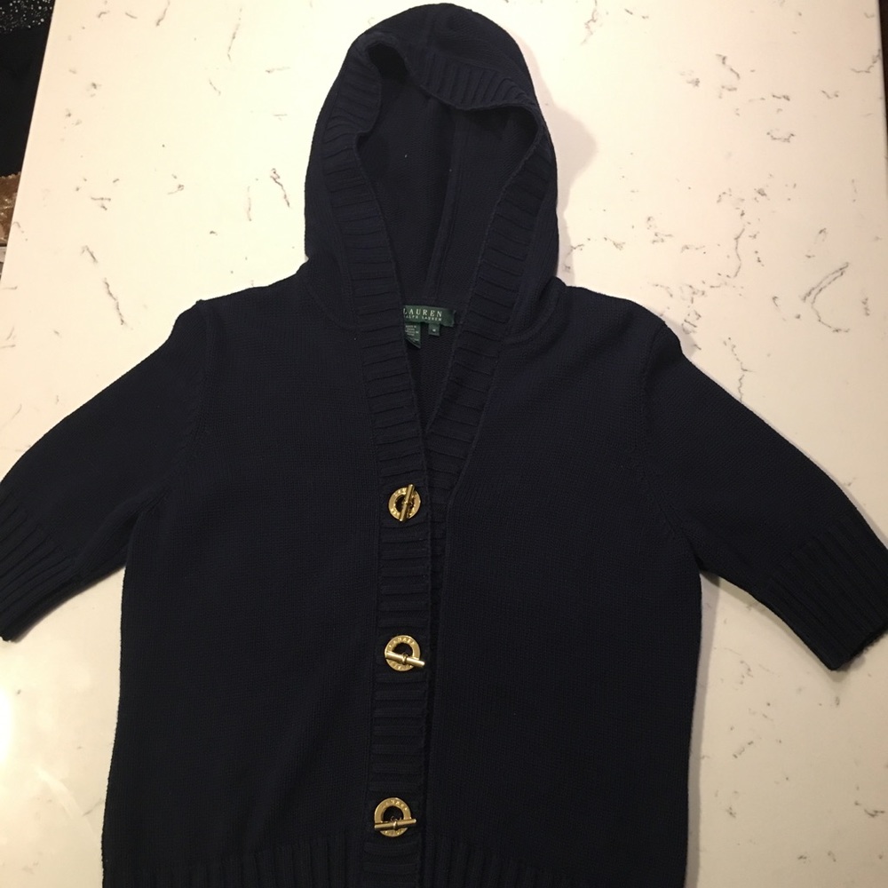 Lauren Ralph Lauren hood cardigan toggle closer SS